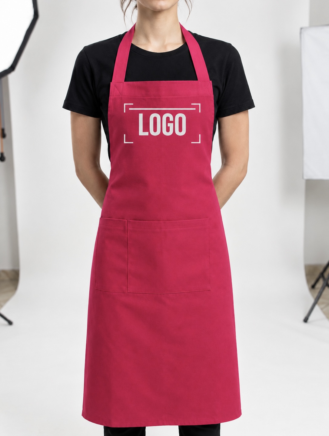 Delantal de Cocina Simple con Bolsillo Duck Lino